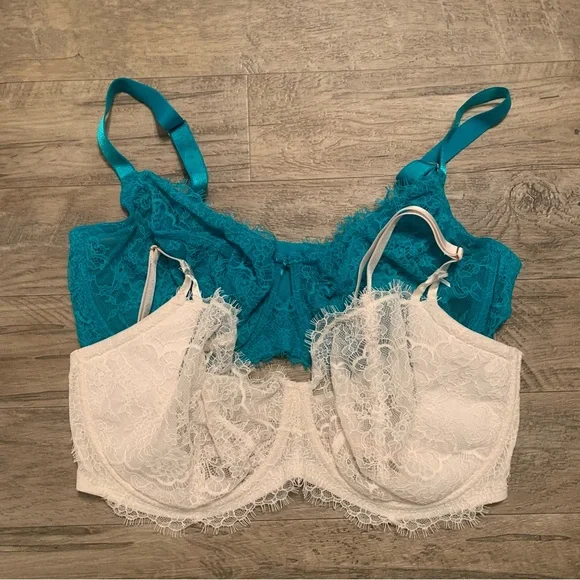 Victoria Secret Lace Underwired Dream Angels Lined Demi Push Up Without Padding - Picture 5 of 14